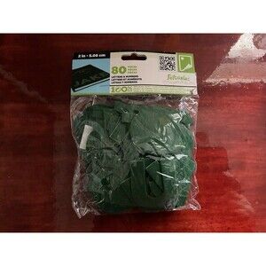 Green 2" letters and Numbers 80pc pack Felt
